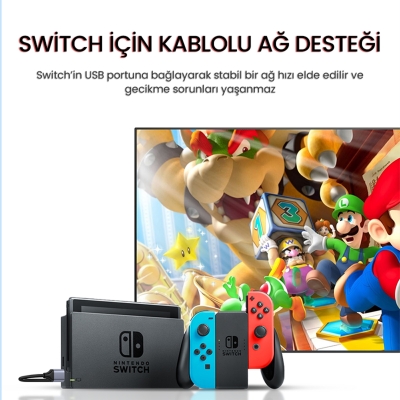 VegGieg USB 3.0 Gigabit 1000Mbps RJ45 Ethernet Dönüştürücü Adaptör - 6