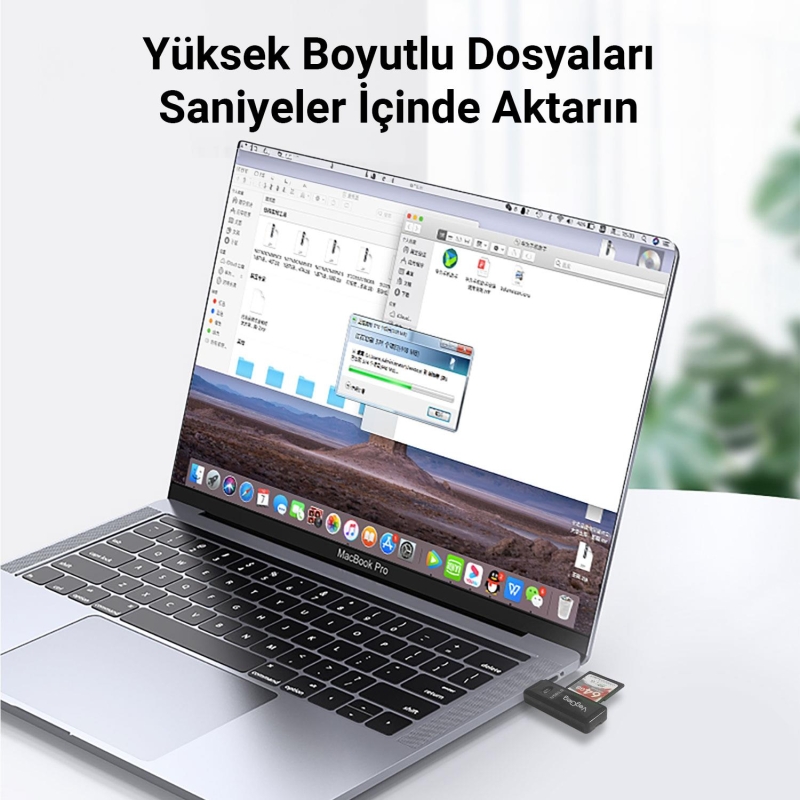 VegGieg USB 3.0 SD ve Micro SD Hafıza Kart Okuyucu Beyaz - 5