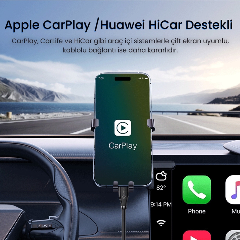 VegGieg USB 3.0 to Type-C 60W 10Gbps Data ve Şarj Kablosu 1 Metre - 5