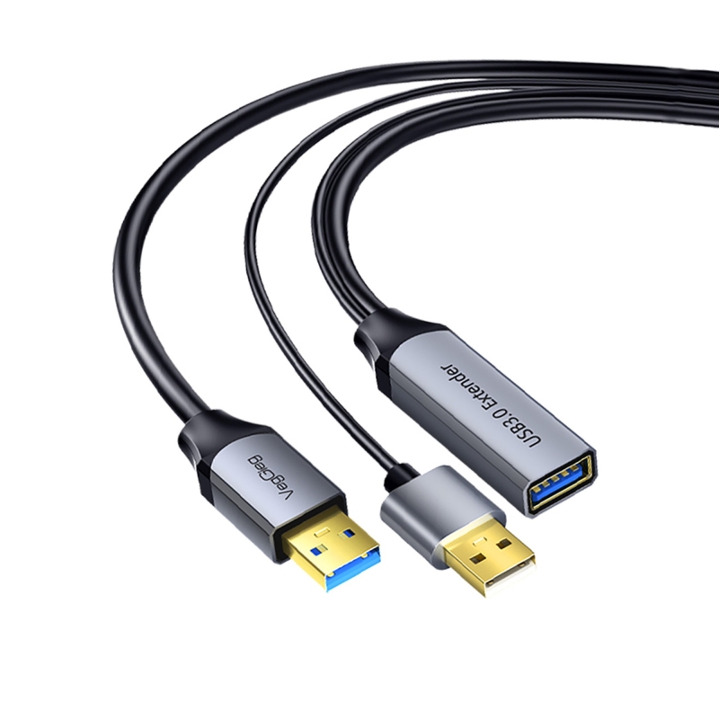 VegGieg USB 3.0 Uzatma Kablosu Sinyal Güçlendirici Extender Destekli USB-A Uzatıcı Kablo 5 Metre - 3