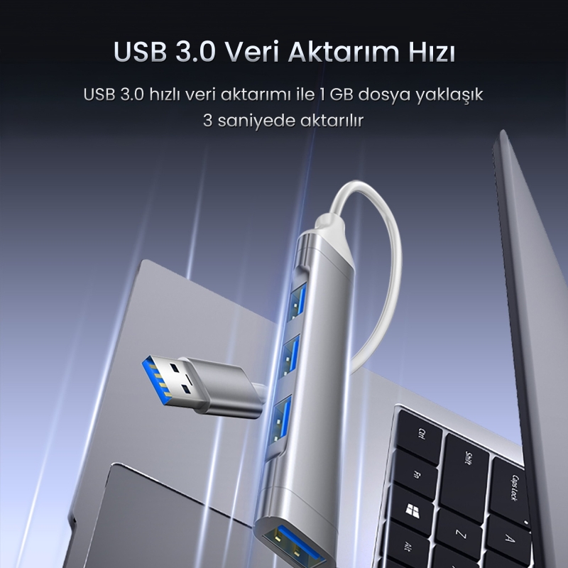 VegGieg USB 3.0 4 port 3*USB 2.0 ve 1*USB 3.0 Çoklayıcı Hub - 2