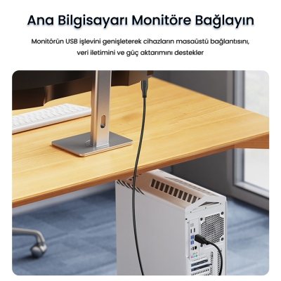 VegGieg USB A Printer Tarayıcı Yazıcı Data Kablosu 1.5 Metre - 5