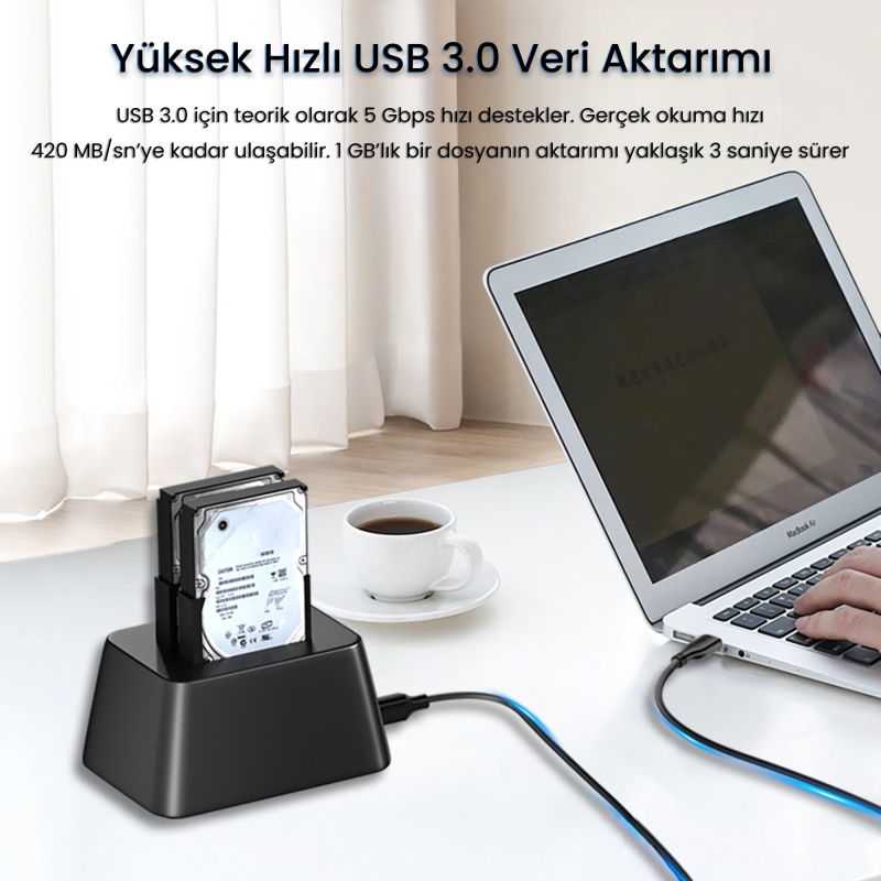 VegGieg USB A Printer Tarayıcı Yazıcı Data Kablosu 3 Metre - 2