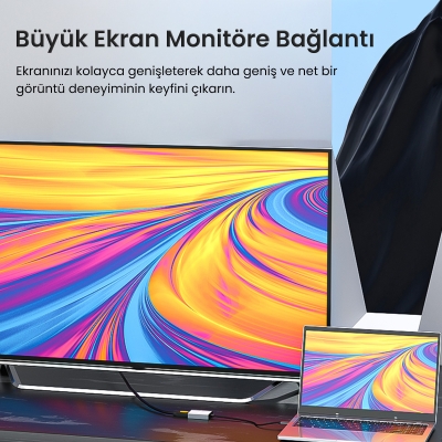 VegGieg USB-A to HDMI Çevirici Dönüştürücü Adaptör - 2