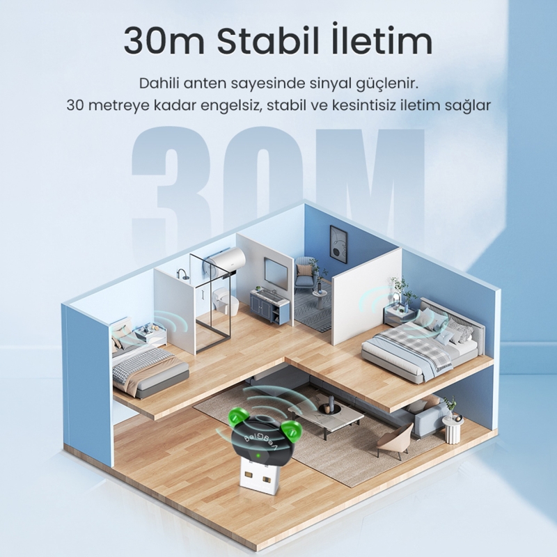 VegGieg UB504 Bluetooth 5.4 Adaptör Mini USB Dongle - 2