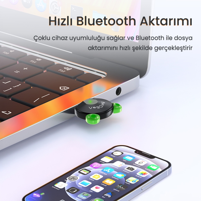 VegGieg UB504 Bluetooth 5.4 Adaptör Mini USB Dongle - 3