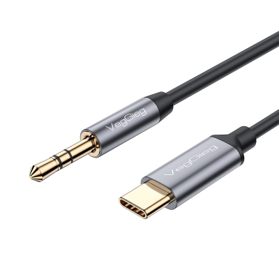 VegGieg USB Type-C to 3.5mm Aux Hi-Fi Ses Kablosu 1 Metre - VegGieg