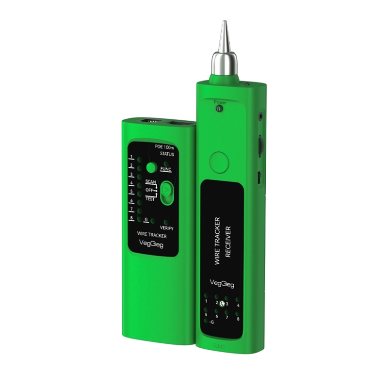 VegGieg V-E112 Çantalı Kablo Bulucu ve Poe Destekli Ethernet Ağ Kablosu Test Cihazı - 7