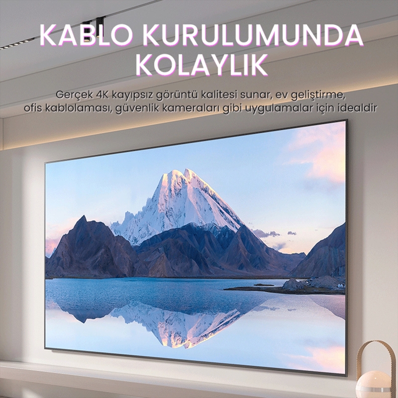VegGieg V-H108 18Gbps HDR 4K 60Hz 3D HDMI 2.0 Kablo 3 Metre - 5