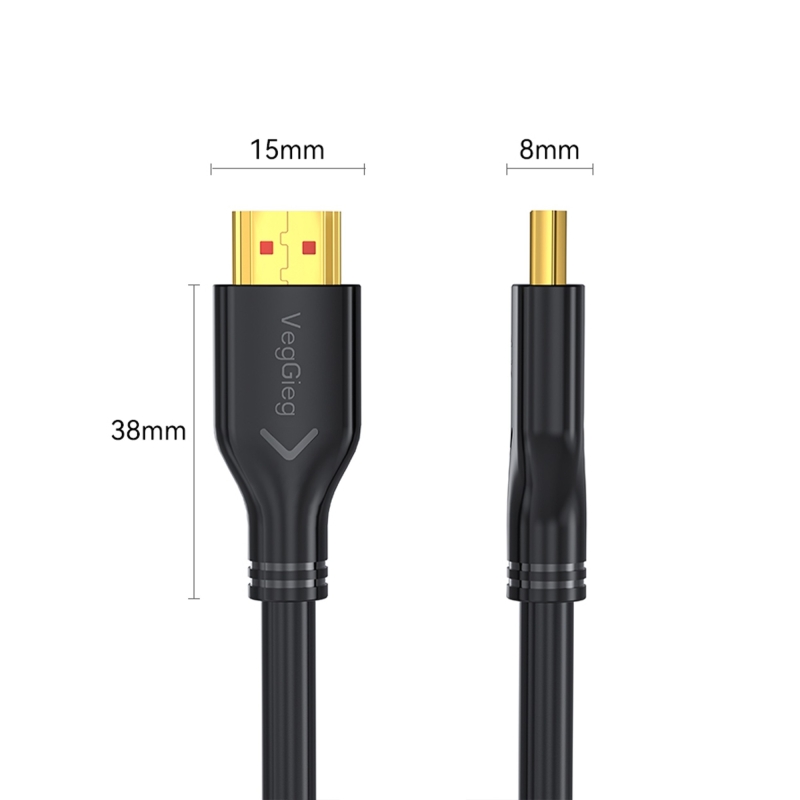 VegGieg V-H109 18Gbps HDR 4K 60Hz 3D HDMI 2.0 Kablo 5 Metre - 3