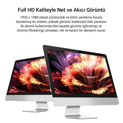 VegGieg V401 VGA to 2 VGA Çoklayıcı Splitter Y Kablo - 5