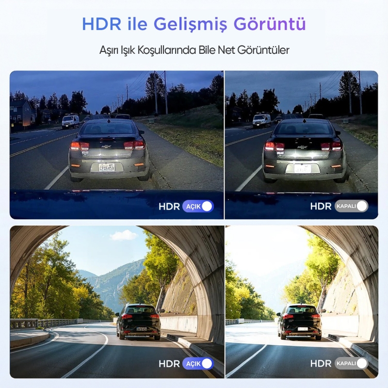 VIOFO A119M Pro 4K HDR Sony STARVIS 2 Sensörlü Wi-Fi 6 GPS'li Araç Kamerası - 5