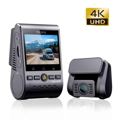 Viofo A129 PRO DUO 2 Kameralı Ön-Arka 4K Wifi GPS'li Araç Kamerası - Viofo