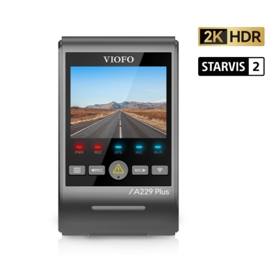 Viofo A229 Plus 2K HDR Sony Starvis 2 Sensörlü Wi-Fi GPS'li Araç Kamerası - Viofo