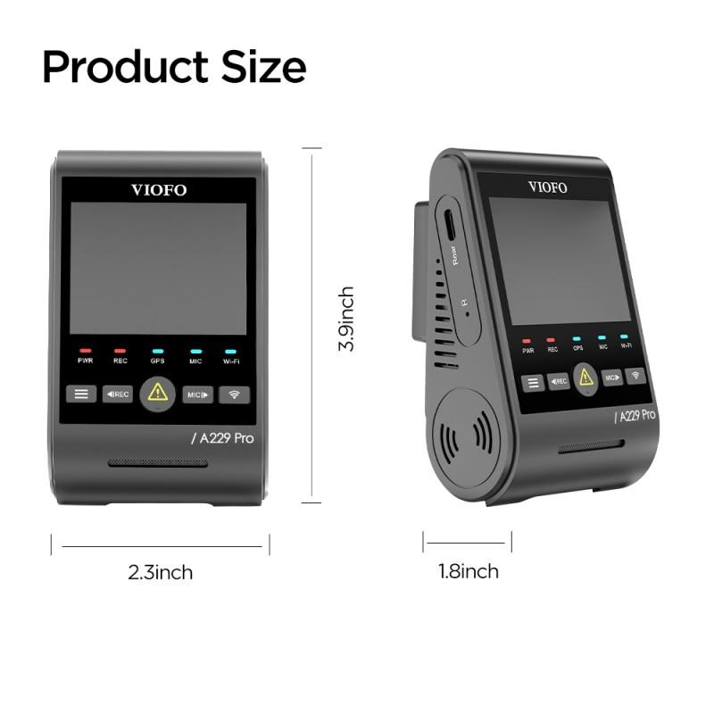 Viofo A229 Pro 4K HDR Sony Starvis 2 Sensörlü Wi-Fi GPS'li Araç Kamerası - 8
