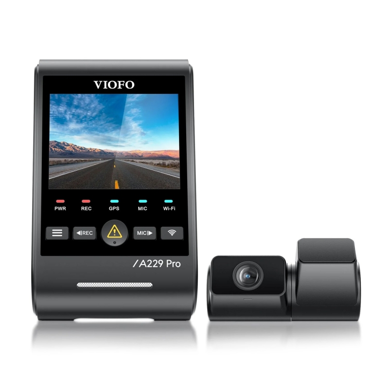 Viofo A229 Pro Tele 2 Kanallı Ön+Telefoto 4K+2K HDR Sony STARVIS 2 Sensör GPS'li Araç Kamerası - 5