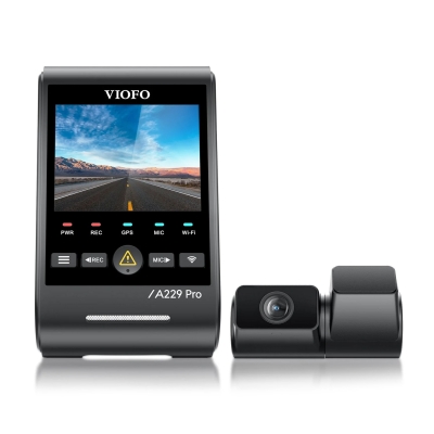 Viofo A229 Pro Tele 2 Kanallı Ön+Telefoto 4K+2K HDR Sony STARVIS 2 Sensör GPS'li Araç Kamerası - 5