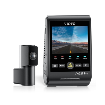 Viofo A229 Pro Tele 2 Kanallı Ön+Telefoto 4K+2K HDR Sony STARVIS 2 Sensör GPS'li Araç Kamerası - 6