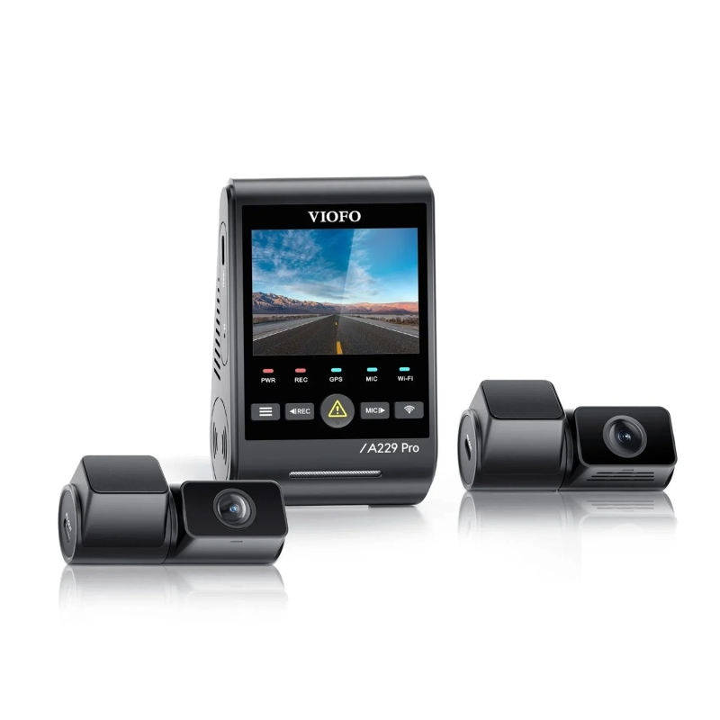Viofo A229 Pro Tele 3 Kanallı Ön+Telefoto+Arka 4K+2K+1080P HDR Sony STARVIS 2 Sensör GPS'li Araç Kamerası - 6