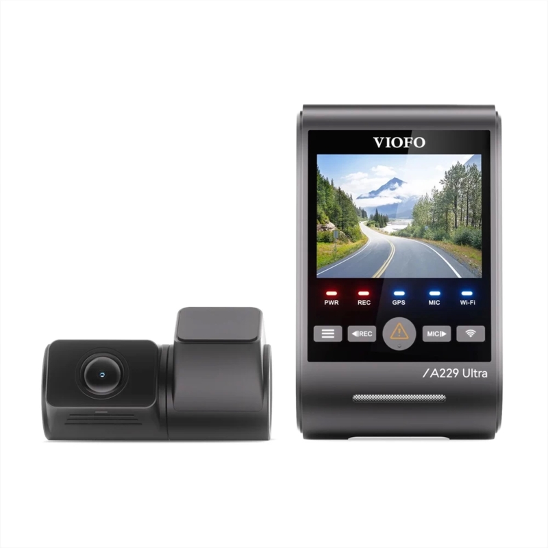 Viofo A229 Ultra 2 Kameralı Ön ve Arka 4K+4K Sony Starvis 2 Sensörlü Dual HDR Wi-Fi 6 GPS'li Araç Kamerası - 4