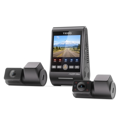 Viofo A229 Ultra 3 Kameralı Ön+Arka+İç 4K+4K+1080P HDR Sony STARVIS 2 Sensörlü Wi-Fi 6 GPS'li Araç Kamerası - 6