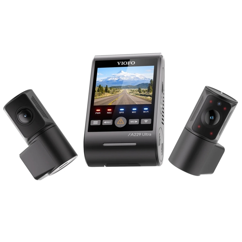 Viofo A229 Ultra 3 Kameralı Ön+Arka+İç 4K+4K+1080P HDR Sony STARVIS 2 Sensörlü Wi-Fi 6 GPS'li Araç Kamerası - 8