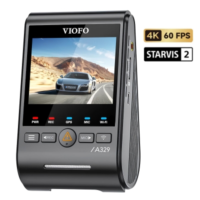 Viofo A329 4K HDR Sony Starvis 2 Sensörlü Wi-Fi 6 SSD Destekli GPS'li Araç Kamerası - Viofo