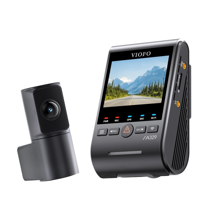 Viofo A329S 2 Kameralı Ön+Arka 4K 60FPS+2K Wi-Fi 6 HDR Sony STARVIS 2 Sensör GPS'li SSD Destekli Araç Kamerası - 5