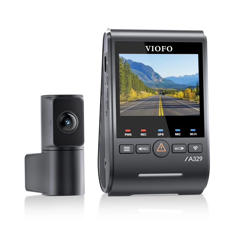 Viofo A329S 2 Kameralı Ön+Arka 4K 60FPS+2K Wi-Fi 6 HDR Sony STARVIS 2 Sensör GPS'li SSD Destekli Araç Kamerası - 8