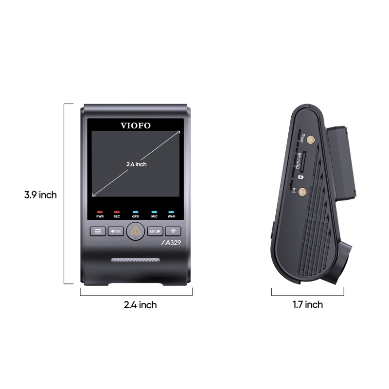 Viofo A329S 4K 60FPS Wi-Fi 6 HDR Sony STARVIS 2 Sensör GPS'li SSD Destekli Araç Kamerası - 7