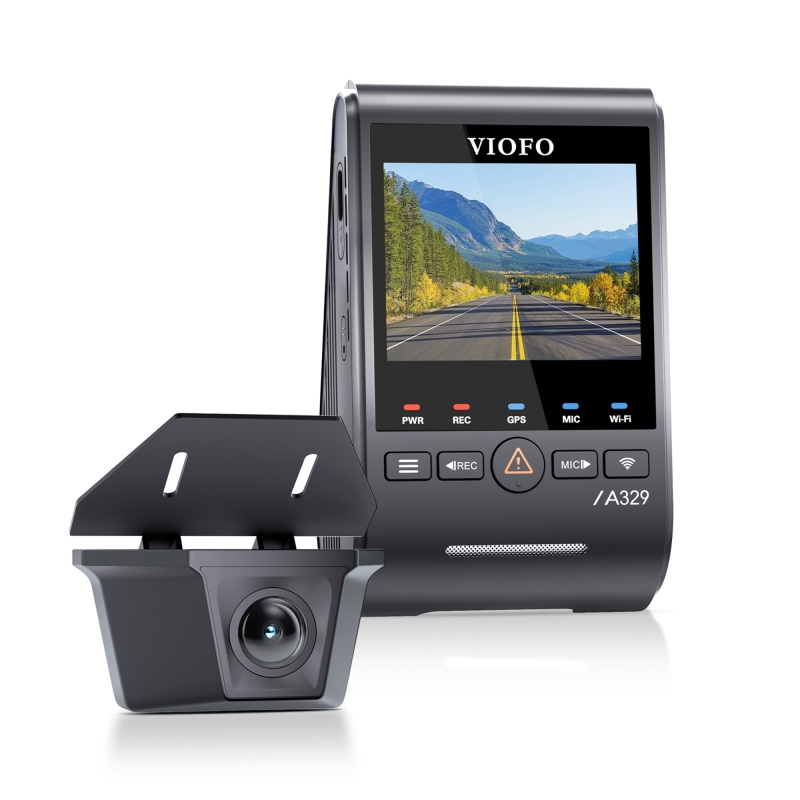 Viofo A329SW 2 Kameralı Ön+Arka Su Geçirmez 4K 60FPS+2K Sony STARVIS 2 Sensör GPS'li Araç Kamerası - 4