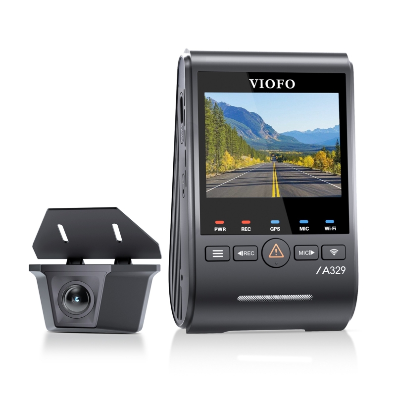 Viofo A329SW 2 Kameralı Ön+Arka Su Geçirmez 4K 60FPS+2K Sony STARVIS 2 Sensör GPS'li Araç Kamerası - 3