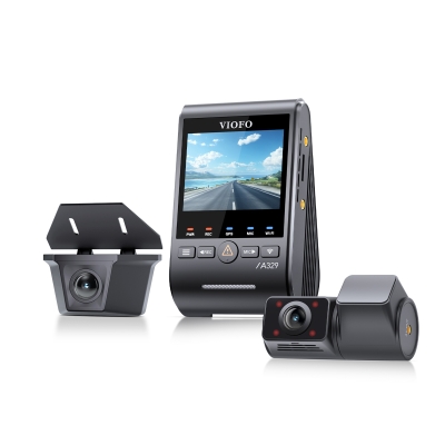Viofo A329SW 3 Kameralı Ön+İç+Arka Su Geçirmez 4K+2K+2K Sony STARVIS 2 Sensör GPS'li Araç Kamerası - 3