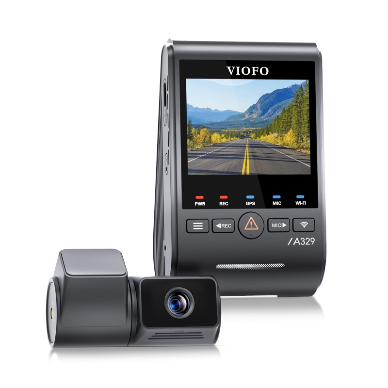 Viofo A329T 2 Kameralı Ön+Telefoto 4K 60FPS+2K Wi-Fi 6 HDR Sony STARVIS 2 Sensör GPS'li SSD Destekli Araç Kamerası - 5