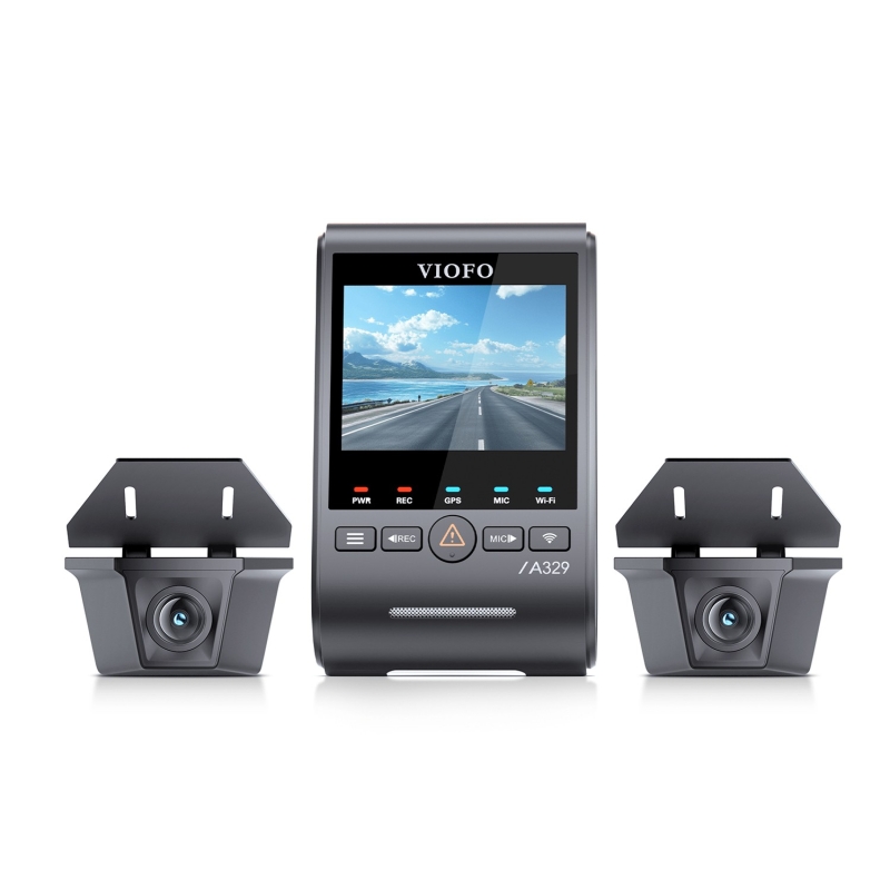 Viofo A329WW 3 Kanal 4K Tır ve Kamyon Araç Kamerası – Ön 4K + Çift 2K HDR Su Geçirmez Arka Kamera, Sony STARVIS 2 Sensör - 7