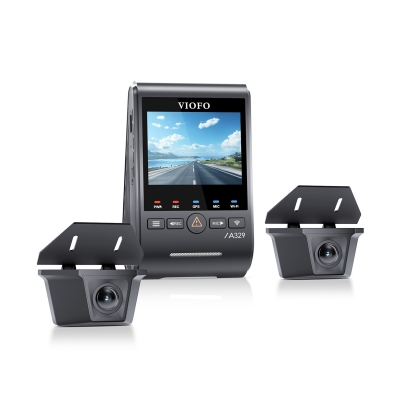 Viofo A329WW 3 Kanal 4K Tır ve Kamyon Araç Kamerası – Ön 4K + Çift 2K HDR Su Geçirmez Arka Kamera, Sony STARVIS 2 Sensör - 5