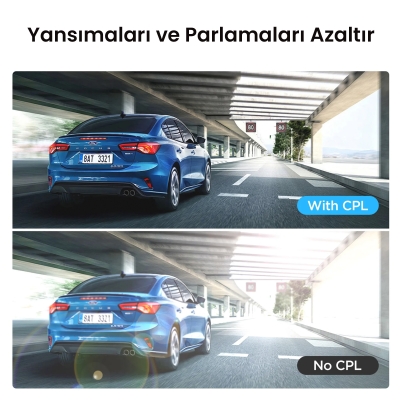 Viofo CPL-600 Polarize RTC420/RC320/A329S/A329T/A229 Ultra Arka Kamera Uyumlu CPL Filtre - 3