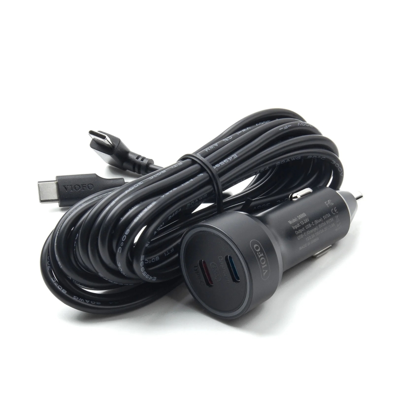 Viofo D6000 A329 / A329S / A229 Ultra Uyumlu Type-C Dual USB Çakmaklık Şarj Adaptörü - 3