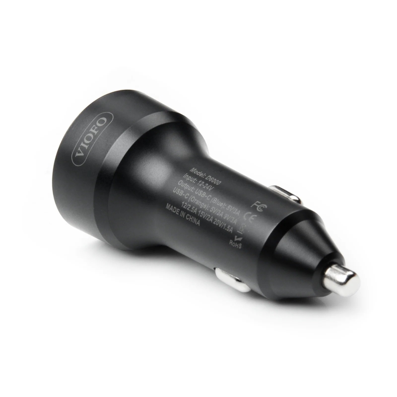 Viofo D6000 A329 / A329S / A229 Ultra Uyumlu Type-C Dual USB Çakmaklık Şarj Adaptörü - 5
