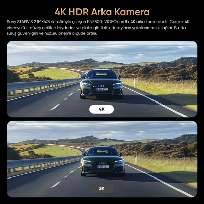 Viofo RNE800 A229 Ultra Uyumlu 4K Ultra HD Arka Kamera - 2