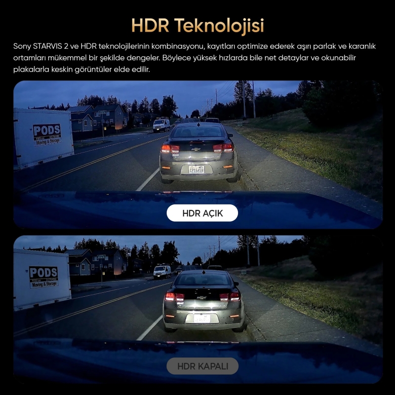 Viofo RNE800 A229 Ultra Uyumlu 4K Ultra HD Arka Kamera - 3