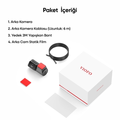 Viofo RNE800 A229 Ultra Uyumlu 4K Ultra HD Arka Kamera - 7