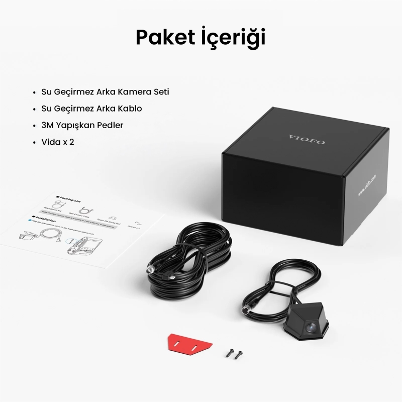Viofo RWC200 IP67 Su Geçirmez A229 Pro / Plus Uyumlu 2K Quad HD Dış Arka Kamera 14.5 Metre - 8