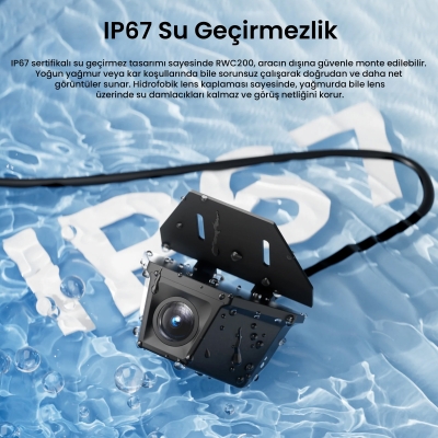 Viofo RWC200 IP67 Su Geçirmez A229 Pro / Plus Uyumlu 2K Quad HD Dış Arka Kamera 9.5 Metre - 2