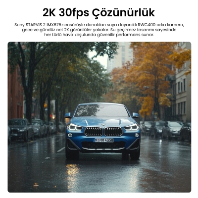 Viofo RWC400 IP67 Su Geçirmez A329 Serisi ile Uyumlu 2K HDR 30FPS Dış Arka Kamera - 2