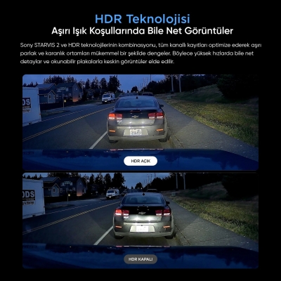 Viofo RWE800 A229 Ultra Uyumlu 4K Ultra HD IP67 Su Geçirmez Dış Arka Kamera - 3