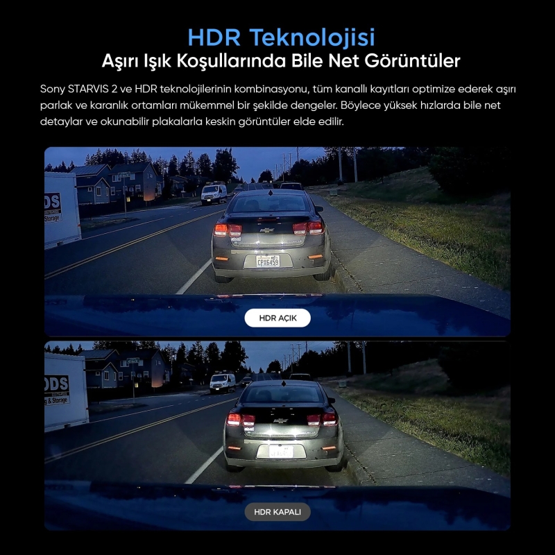 Viofo RWE800 A229 Ultra Uyumlu 4K Ultra HD IP67 Su Geçirmez Dış Arka Kamera - 3