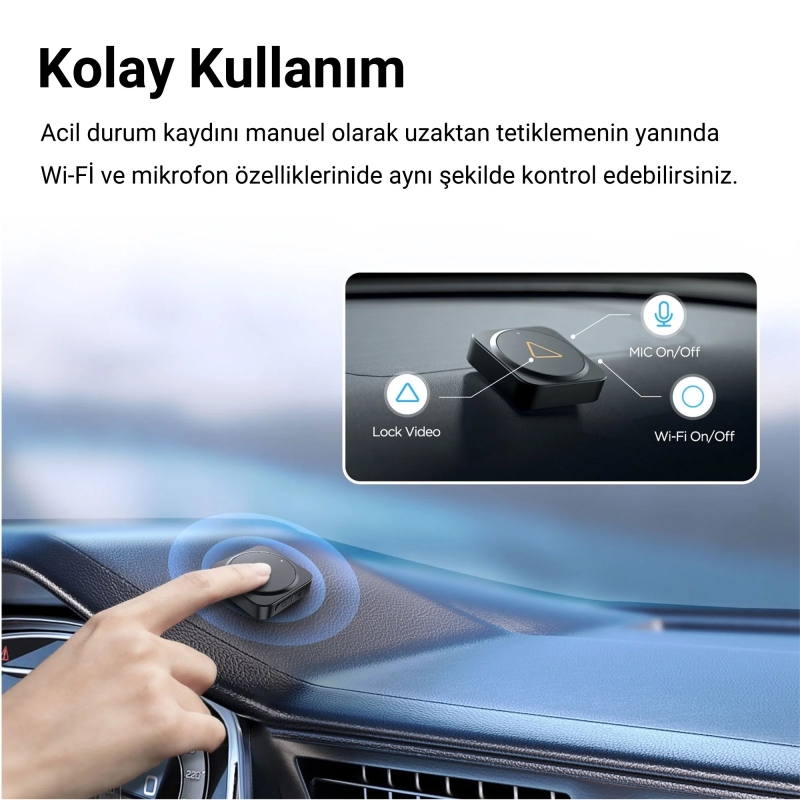 Viofo Tüm Kamera Serileri için BTR200 Kablosuz Bluetooth Uzaktan Kumanda - 4