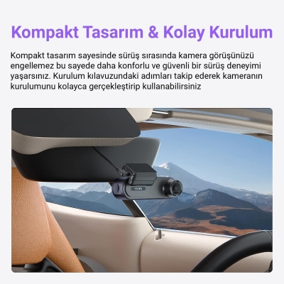 Viofo WM1 2K 30FPS QHD Sony Starvis Sensör Wifi GPS'li Araç Kamerası - 7