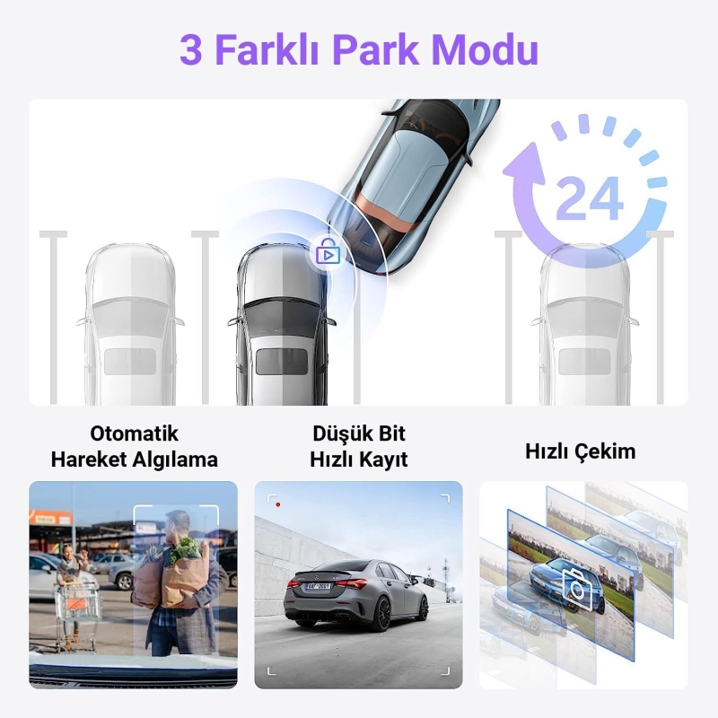 Viofo WM1 2K 30FPS QHD Sony Starvis Sensör Wifi GPS'li Araç Kamerası - 5